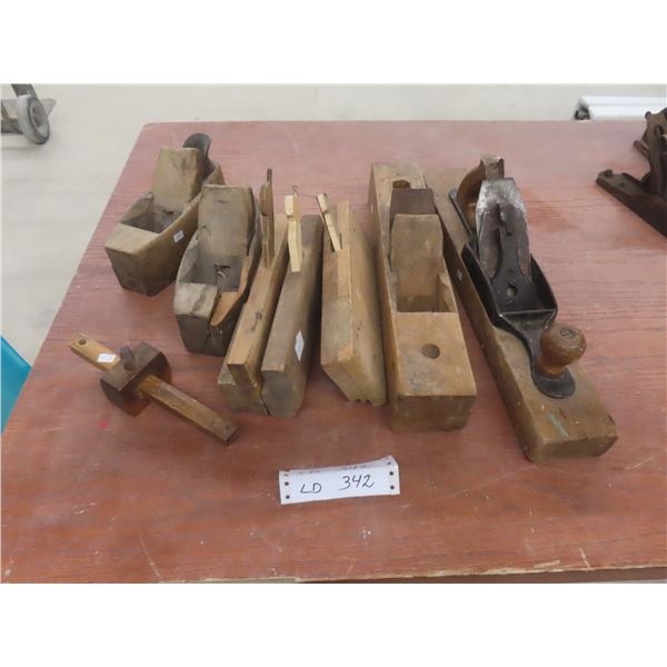 Seven Vintage Wood Planers