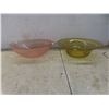 Image 9 : Nine Pieces of Depression and Carnival Glass Including Serving Bowls, Creamer and Sugar Bowl