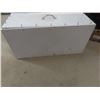 Image 7 : Wood Chest With Handles and Lid, 18" x 15" x 36 1/2"