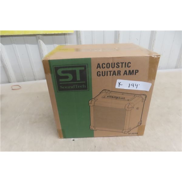New SoundTech ST-PG10A Acoustic Guitar Amplifier, 10 Watts