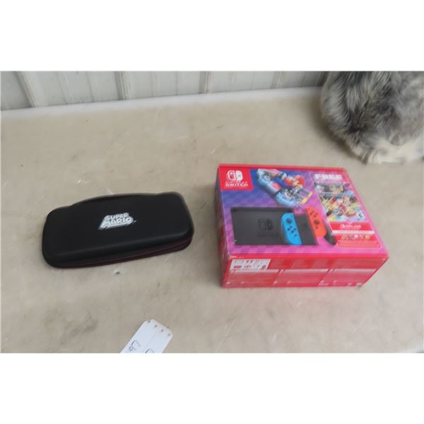 Nintendo Switch Console with Super Mario Game