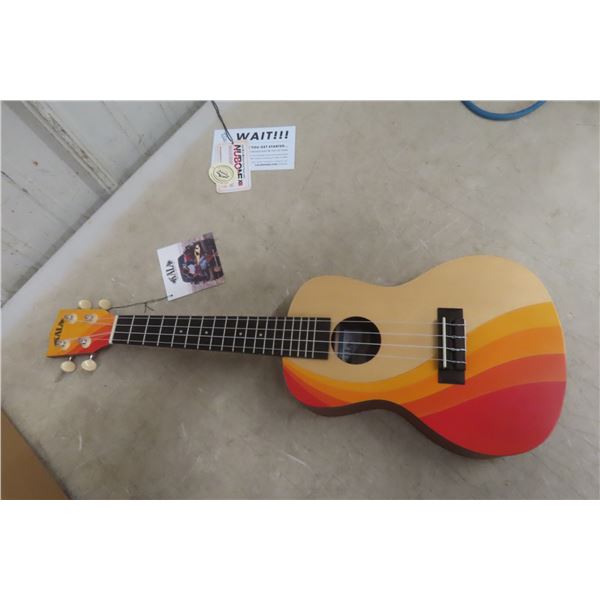 Kala KA-Surf-Swell Surfboard-Style Ukulele With Box