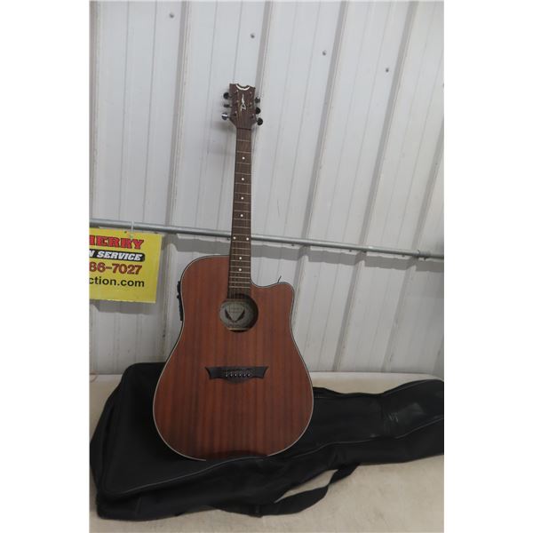 Dean AX DCE MAH Electric-Acoustic Guitar With Case