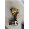 Image 4 : Four DeWalt 20V Tools Including Hammer Drill, 1/4" Impact, 1/2" Drill and 1/2" Hammer Drill With