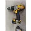 Image 6 : Four DeWalt 20V Tools Including Hammer Drill, 1/4" Impact, 1/2" Drill and 1/2" Hammer Drill With