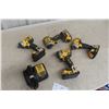 Image 2 : Four DeWalt 20V 1/4" Impact Drivers With Four Batteries and Charger (All Working)