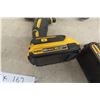 Image 11 : Four DeWalt 20V Tools Including 1/4" Impact, 1/2" Drill and 4 1/2" Grinder With Four Batteries and