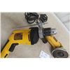 Image 8 : Three DeWalt Power Tools Including Drywall Gun, Angle Grinder and 1/2" Drill (All Working)