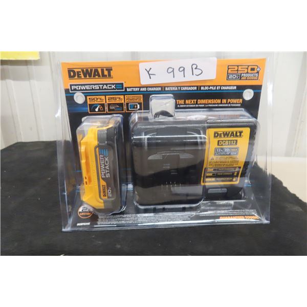 New DeWalt 20V Battery With Charger
