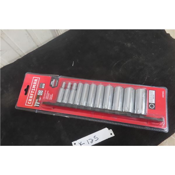 New Craftsman 11-Piece 3/8" Drive SAE Socket Set