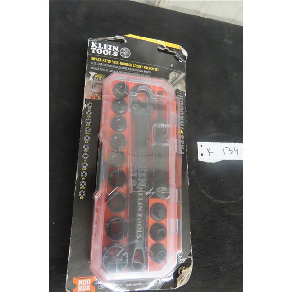 New Klein Impact-Rated Pass-Through Socket Wrench Set