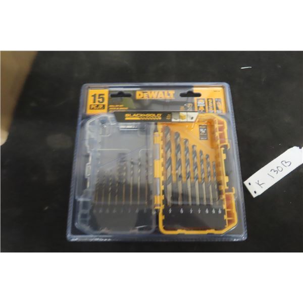 New DeWalt 15-Piece Drill Bit Set