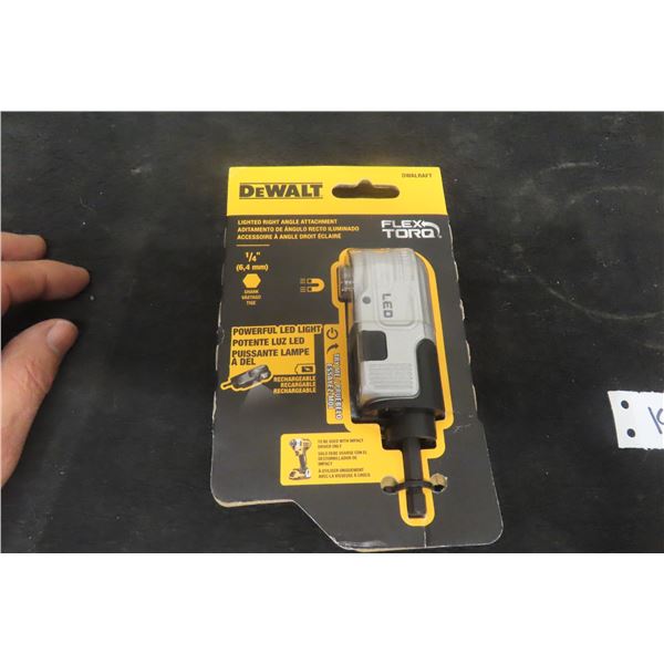 New DeWalt FlexTorq Lighted Right-Angle Attachment