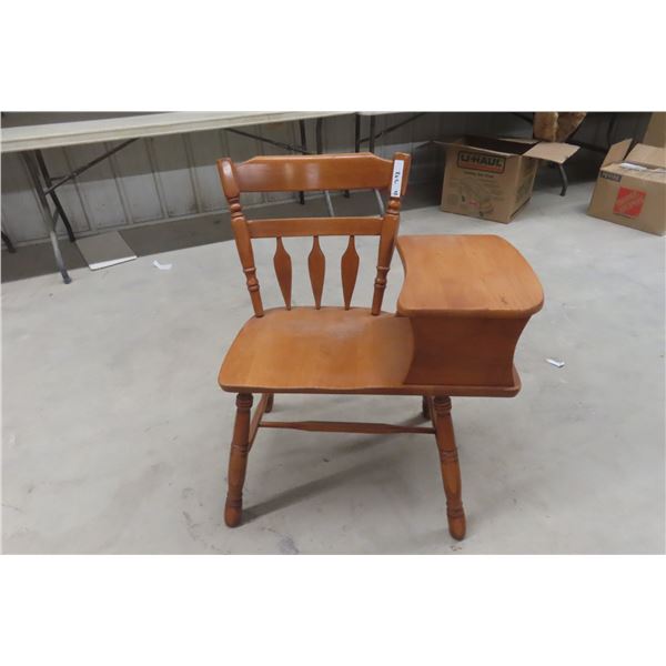 Telephone Chair and Stand Combo