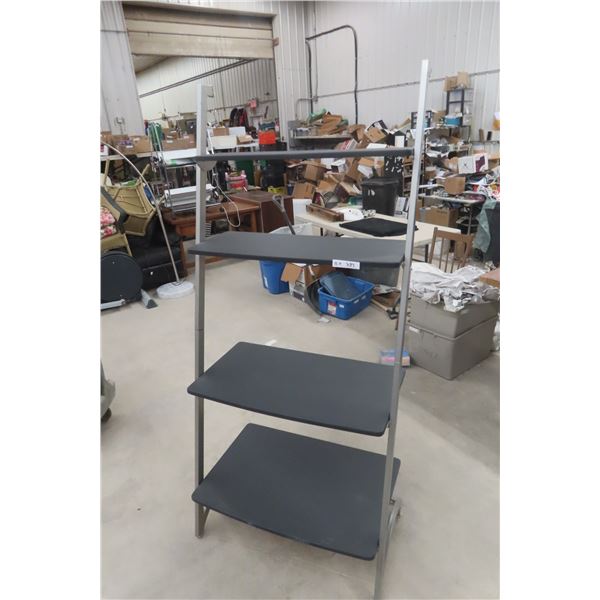 Open Modern Four-Tier Shelf, 73" x 20" x 31"