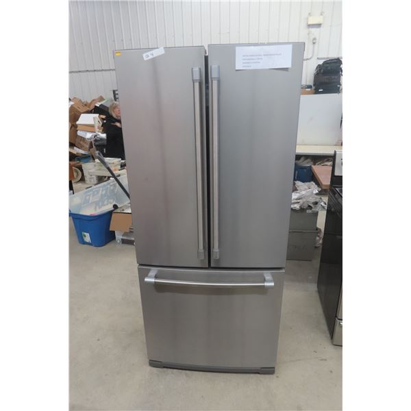 Maytag Stainless French Door Refrigerator with Bottom Freezer, 68" x 30" x 31"