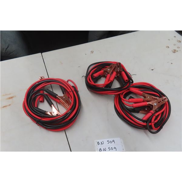 Three Sets of New Booster Cables