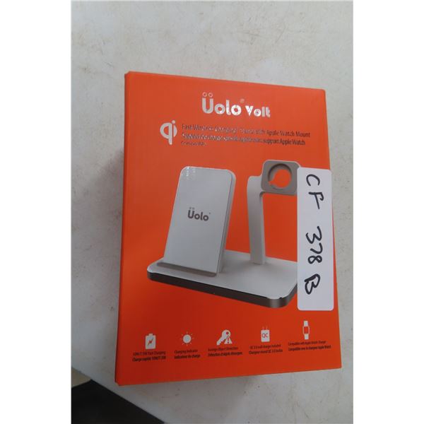 Volo Volt Fast Wireless Charging Stand with Apple Watch Mount