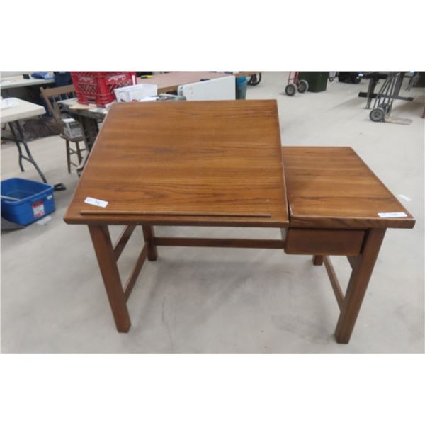 Drafting Table with Fold Up Top