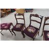 Image 5 : Four Antique Dining Room Chairs and More