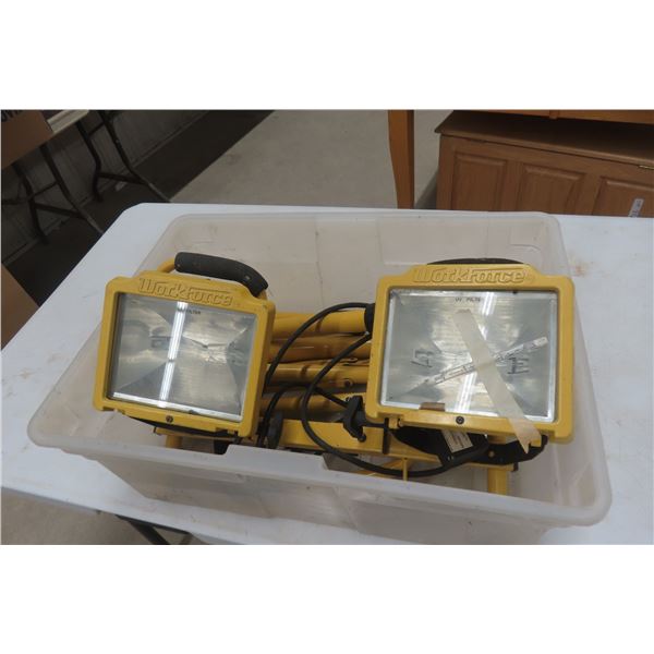 2 x Halogen Light on Stand (Disassembled)