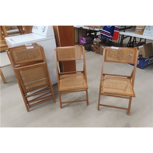 Four Folding Chairs (1 Needs Repair)