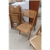 Image 3 : Four Folding Chairs (1 Needs Repair)