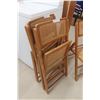 Image 4 : Four Folding Chairs (1 Needs Repair)