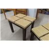 Image 6 : Five-Piece Table Set: Coffee Table (20" x 28" x 46") and Two End Tables (25" x 28" x 23")