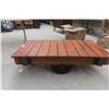 Image 1 : Cleaned Antique Workhorse Cart, Used as Coffee Table, 14" x 48" x 27"