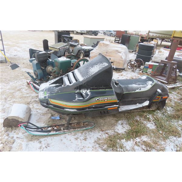1986 Arctic Cat Cougar, 3,643 Miles, SN 8702286, Not Running (Has Compression)