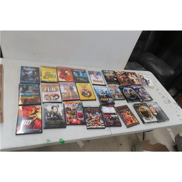Twenty-Five DVD Movies and TV Series