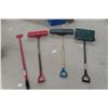 Image 1 : Three Push Snow Shovels and Ice Chipper/Scraper