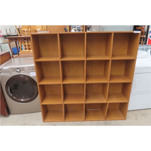 SixteenPiegon Hole Cabinet/Shelf, 58" x 58" x 18", Each Piegon 13.5"x13.5"x12"
