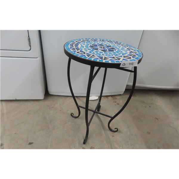 Wrought-Iron Plant Stand, 20" Tall, 13 1/2" Diameter