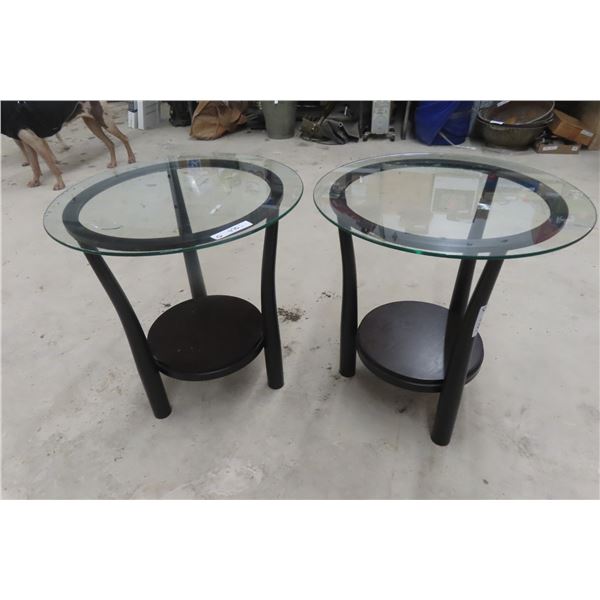 Two Modern End Tables