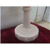 Image 4 : Aladdin Model B Lincoln Drape Oil Lamp Base with Milk Glass Globe and Hand-Painted Shade