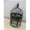 Image 5 : Vintage Hanging Candle Holder and Cast Church, 9 1/2" Tall