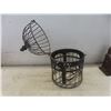 Image 6 : Vintage Hanging Candle Holder and Cast Church, 9 1/2" Tall