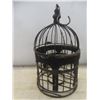 Image 8 : Vintage Hanging Candle Holder and Cast Church, 9 1/2" Tall