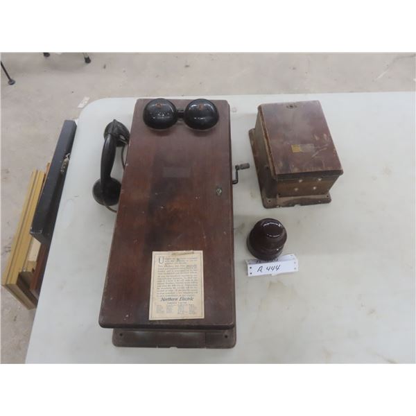 Antique Telephones and Insulator