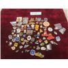 Image 1 : Collection of Push-Back Pins, 1993 Dog Tag, and More