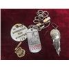 Image 7 : Collection of Push-Back Pins, 1993 Dog Tag, and More