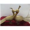 Image 6 : Two Brass Peacocks (12" x 22")