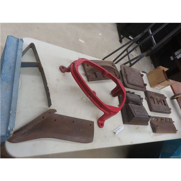 Five Cast-Iron Stove Doors, Grates, and More