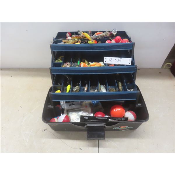 Tackle Box Filled with Fishing Gear