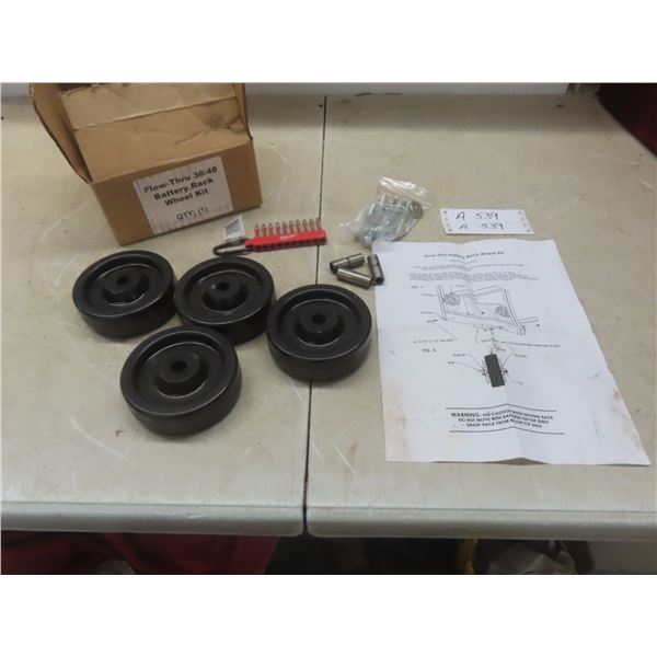 Flow-Thru Battery Rack Wheel Kit