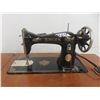 Image 2 : Singer Treadle Sewing Machine in Cabinet with Notions