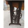Image 6 : Singer Treadle Sewing Machine in Cabinet with Notions