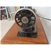 Image 7 : Singer Treadle Sewing Machine in Cabinet with Notions